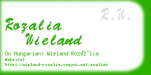 rozalia wieland business card